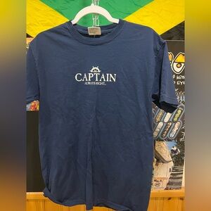 Captain Always Right Navy Blue T-Shirt